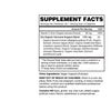 Supplement facts label on the back of the bottle.